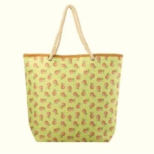 NWT XL Renshun Pineapple Print Beach Tote Bag